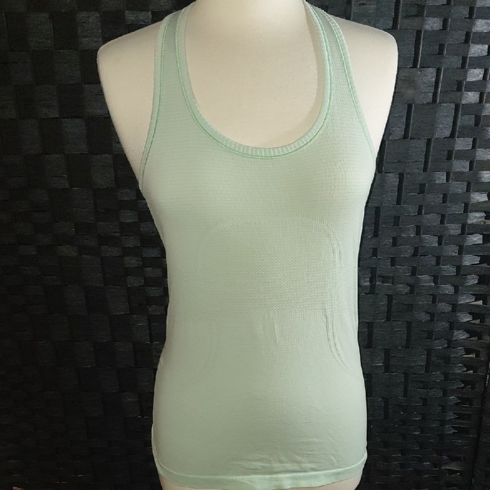 Lululemon Athletica Light Green Tank Top